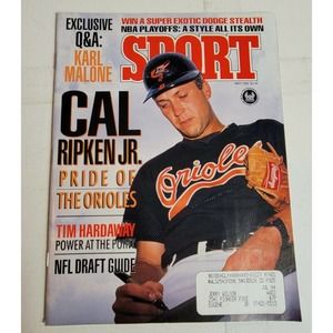 Vintage 1990s Sport Magazine‎ Cal Ripken Jr. Baltimore Orioles 90s Karl Malone
